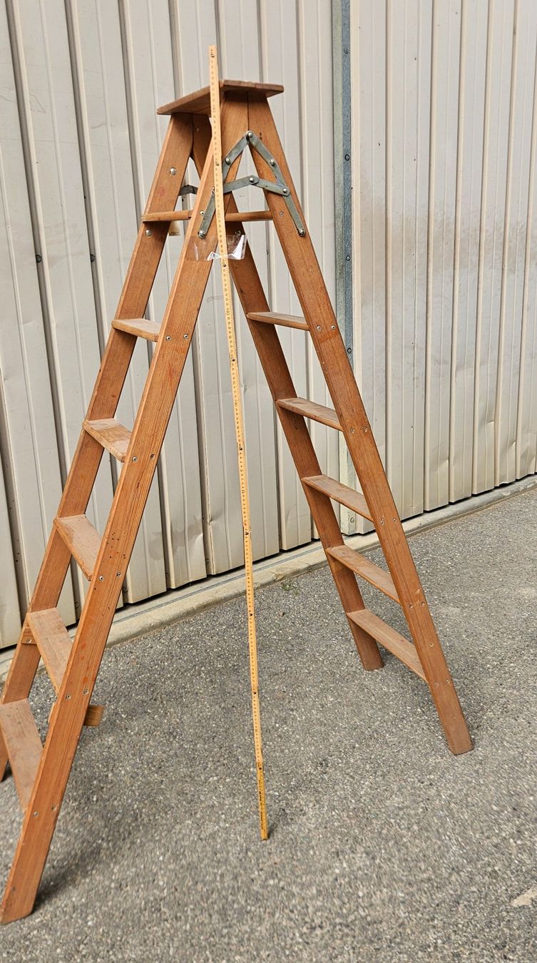Scale: Vintage grosse Trittleiter 176 cm – Usato da Tenniken venduto da tententen30 4
