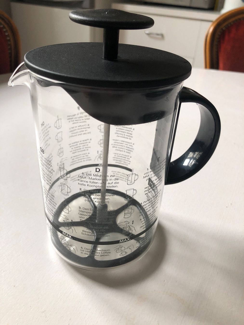 Bodum Elettrodomestici da cucina: Bodum Milchaufschäumer mit Kunststoffgriff und Deckel – Usato da Lonay venduto da sop_wf8k 1