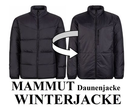 S NEU 279Fr Mammut Daunenjacke Wanderjacke Warm zu Rucksack