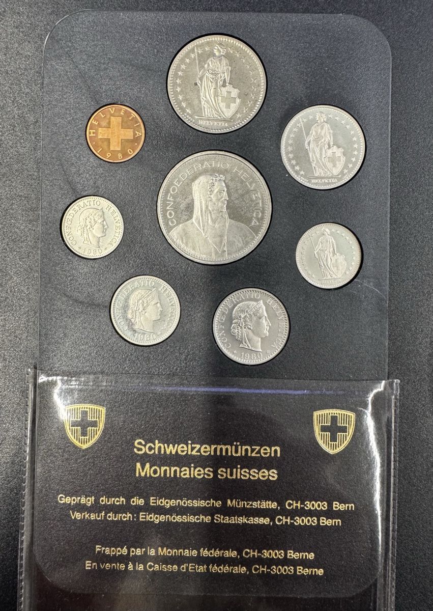 Tutti le monete: Münzsatz 1980 – Usato da Meilen venduto da coins4sale 2