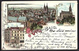 Litho Basel, Ortsansicht, St. Elisabethk