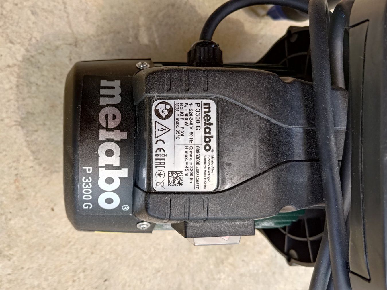 Metabo Pompe & Parti di ricambio: Metabo Gartenpumpe P 3300 G – Nuovo (secondo la descrizione) da Gerzensee venduto da cobo02 1
