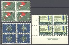 1970, Sonderpostmarken, Viererblöcke, ET