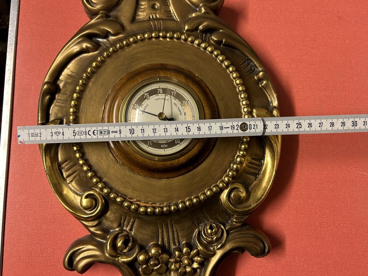 Altri elettrodomestici e apparecchi d’epoca: Antike Barometer, Thermometer, Hygrometer, Goldfarben. 50 – Usato da Lanzenhäusern venduto da vic63 7