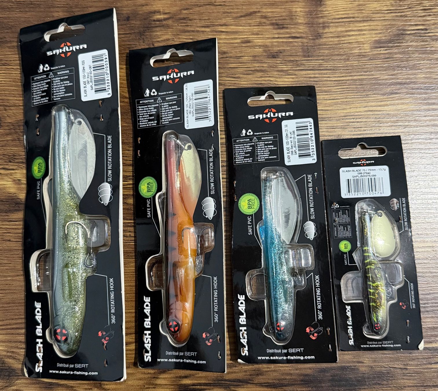 Köder: Sakura Slash Blade 4er Mixset - Set 12 – Neu und originalverpackt aus Widnau von Fishingtackle_Oggy 1