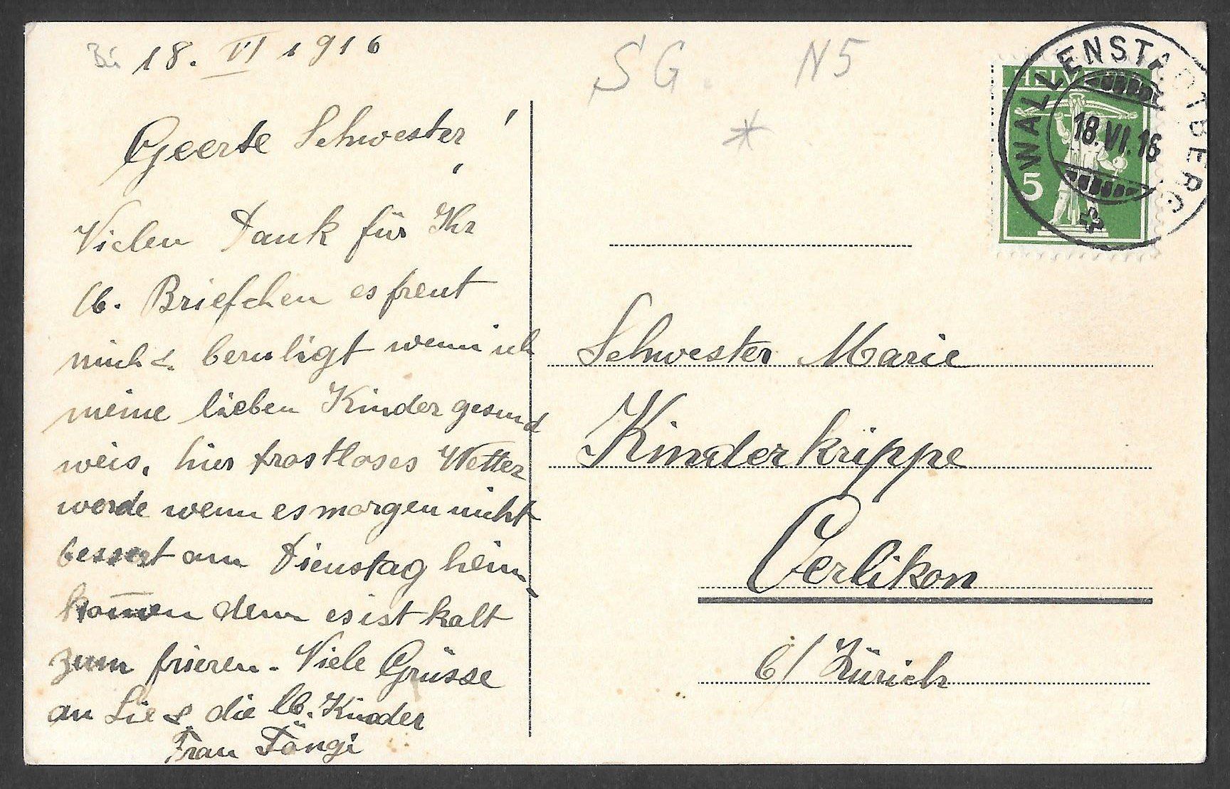 Cartoline postali: Partie vom Walenstadtberg – Usato da Olten venduto da clotaldi 1
