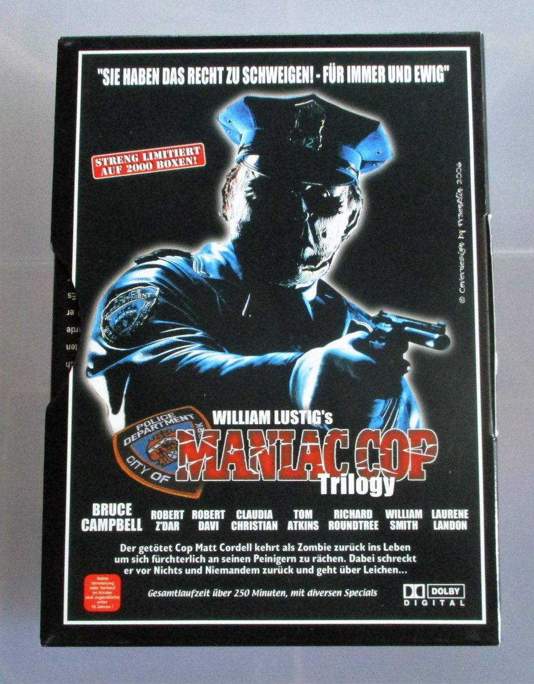 Tutti i DVDs: MANIAC COP TRILOGY - William Lustig 3-DVD Box – Usato da Wattwil venduto da Muriel10 1