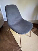 6 moderne Esszimmerstühle im skandinavischen Stil – Grau