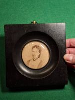 Antikes Damenportrait, gerahmtes Bild um 1900, Rarität