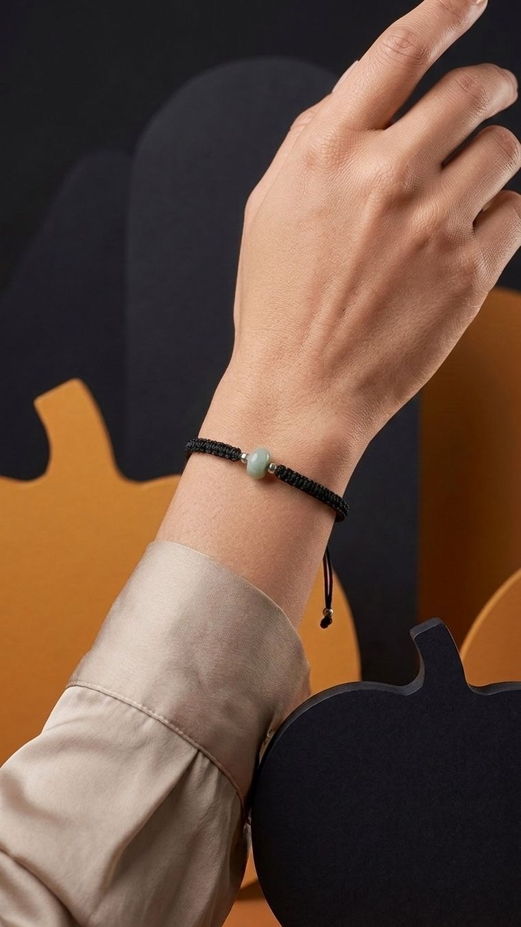 Bracciali & Braccialetti: Armband mit Jade und Silberkugeln – Nuovo e nell'imballaggio originale da Ruggell venduto da JadeShop 3