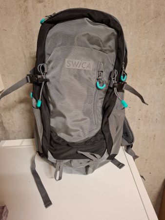 SWICA Rucksack grau mit türkisen Akzenten NEU