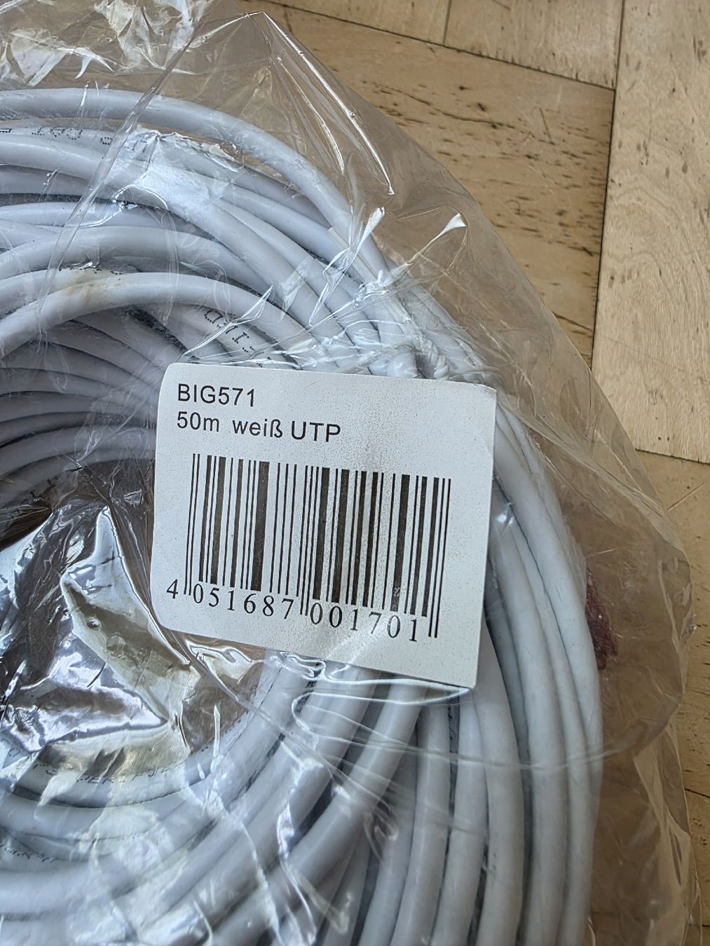 Kabel: Lan Kabel 50m weiss – Neu und originalverpackt aus Zürich von ceviname 1