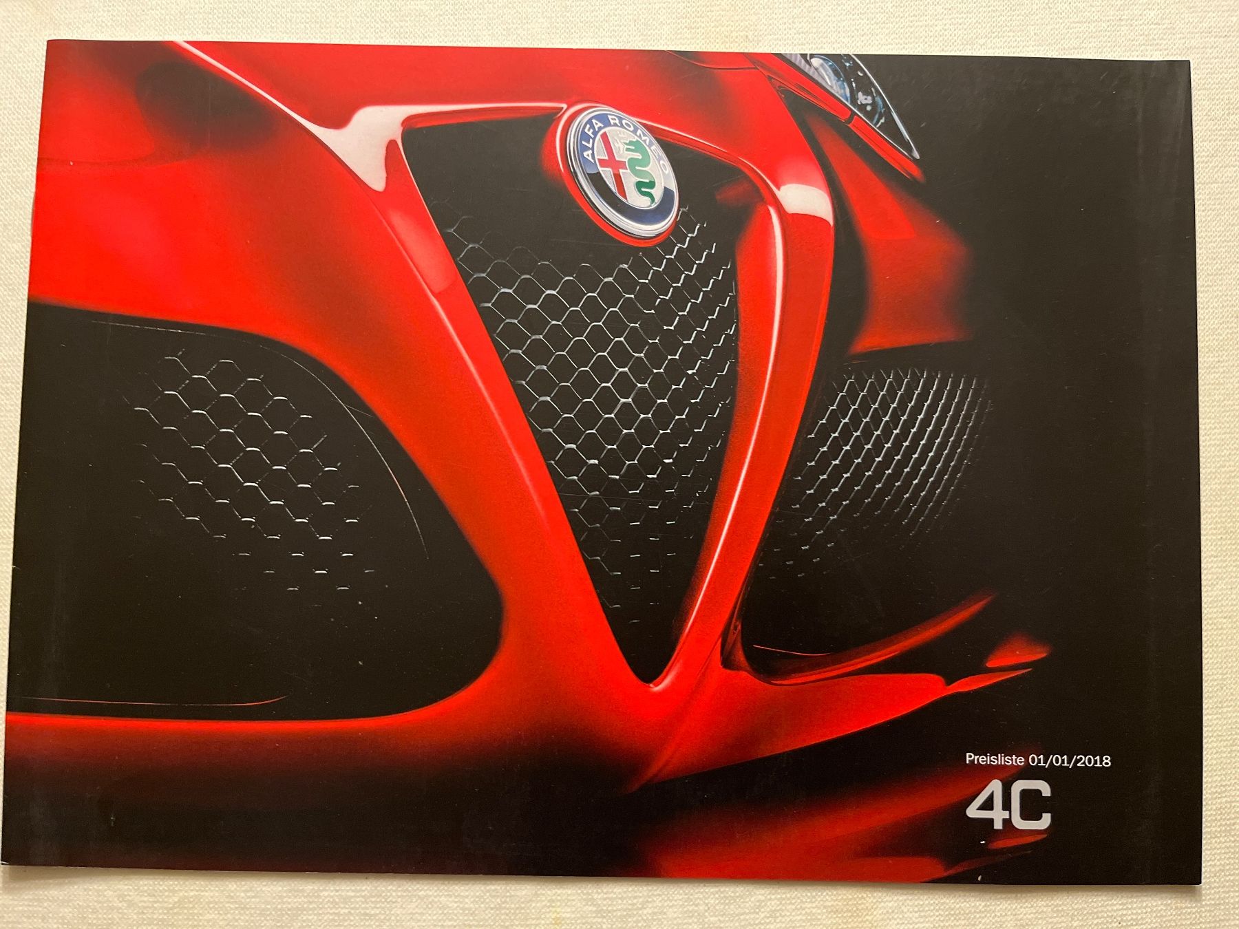 Documenti: Alfa Romeo 4C Preisliste 2018 – Nuovo (secondo la descrizione) da Goldach venduto da SSRConzept