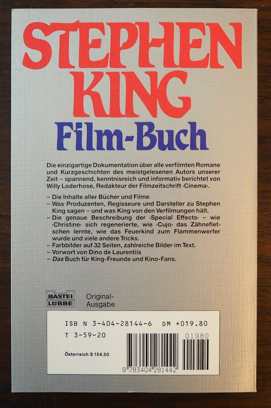 Libri: Das grosse Stephen King Film-Buch – Usato da Chur venduto da big_5zx8 1