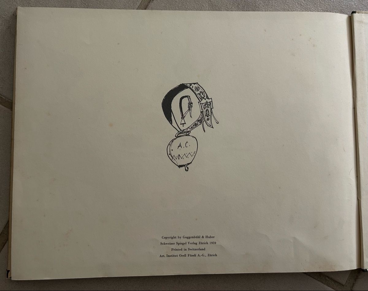Libri: Schellen-Ursli von Carigiet 1959 – Usato da Winterthur venduto da Sunshineandrain 1