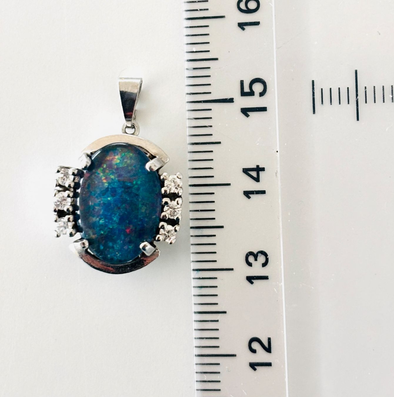 Anhänger: Anhänger Silber 925  Opal  Doublette / Triplette – Gebraucht aus Stein AR von EvaL056 6