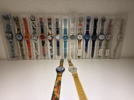 Vintage Swatch Sammlung 90er Jahre17 Stückviele NOS