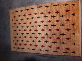 Gabbeh Teppich handgeknüpft, neu, original Persien, 67x92