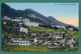 Leysin-Village et les Hôtels, ca. 1920, ungelaufen