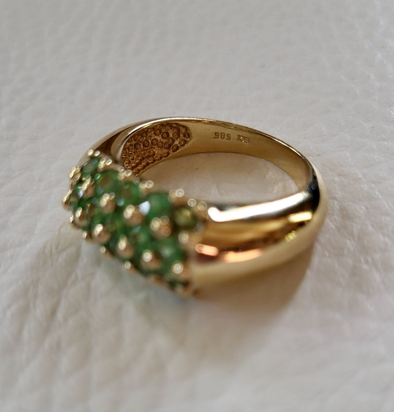 Anelli: Gold 585 Massiv Ring Mit Steine – Usato da Wald ZH venduto da Dasilver 7