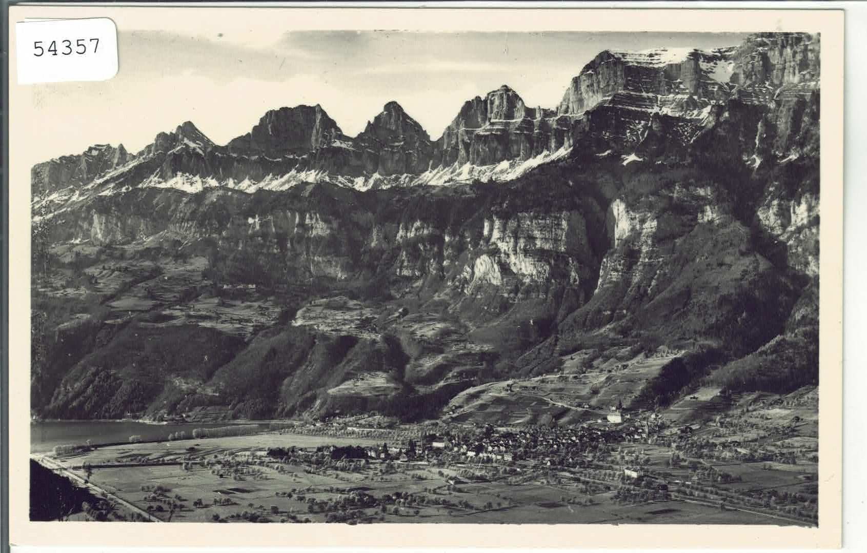 Cartoline postali: Wallenstadt mit Churfirsten – Usato da Ettingen venduto da Kartenplanet
