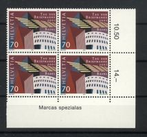 2001, Sondermarke Tag der Briefmarke, Viererblöcke **