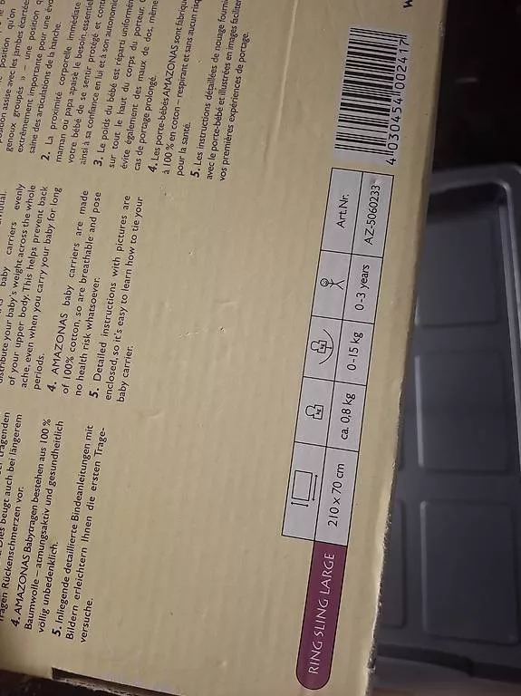 Bauch- & Rückentragen: Ring sling Amazonas – Gebraucht aus St-Cergue von ste_bjn2 1
