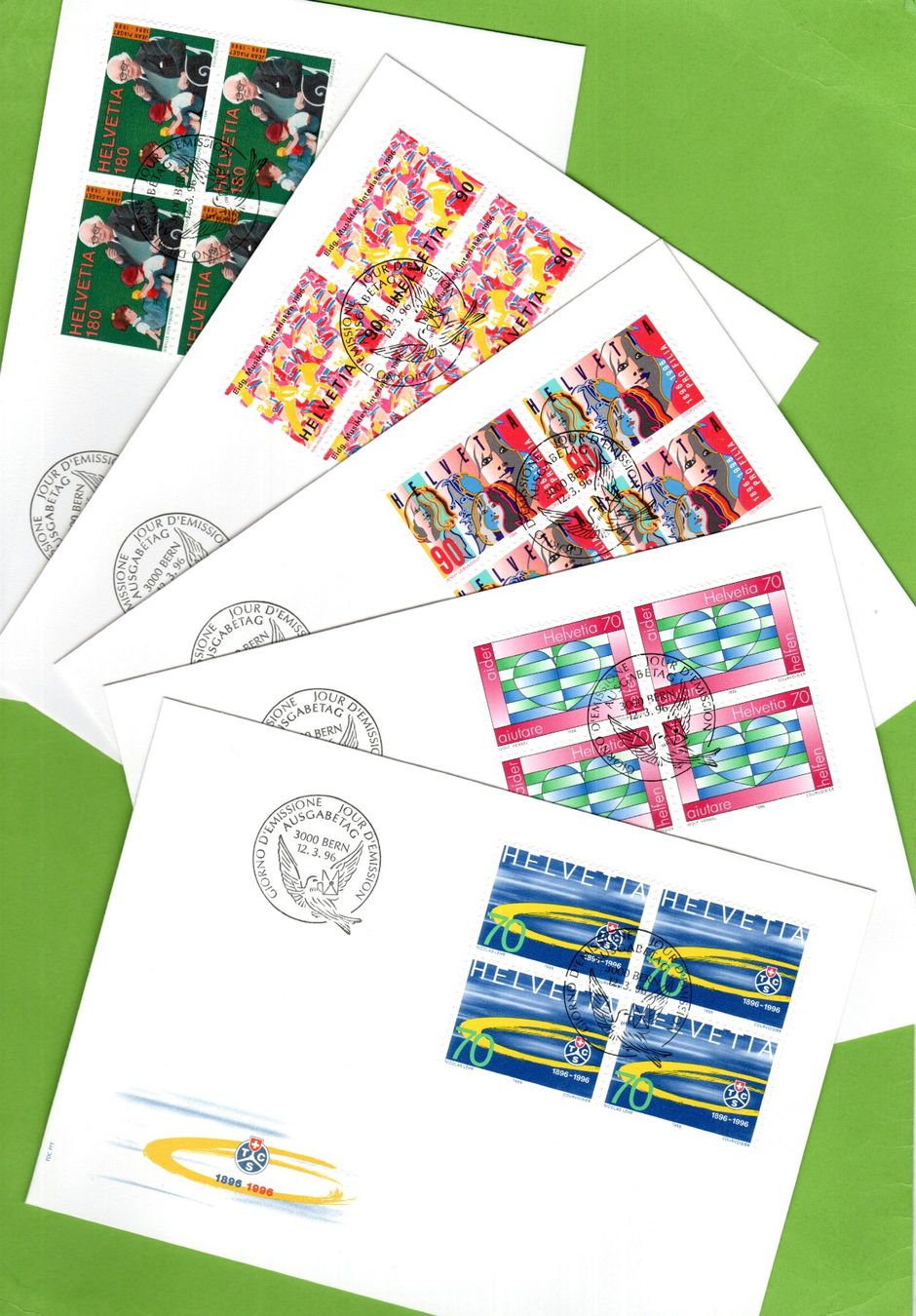 Tutti i francobolli: 1996 FDC Sondermarken VB Bild 2 illustrier  blanco SBK 40.-- – Usato da Stein am Rhein venduto da Huehnerhund