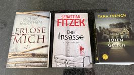 3 Thriller Bücher Robotham Fitzek French guter Zustand