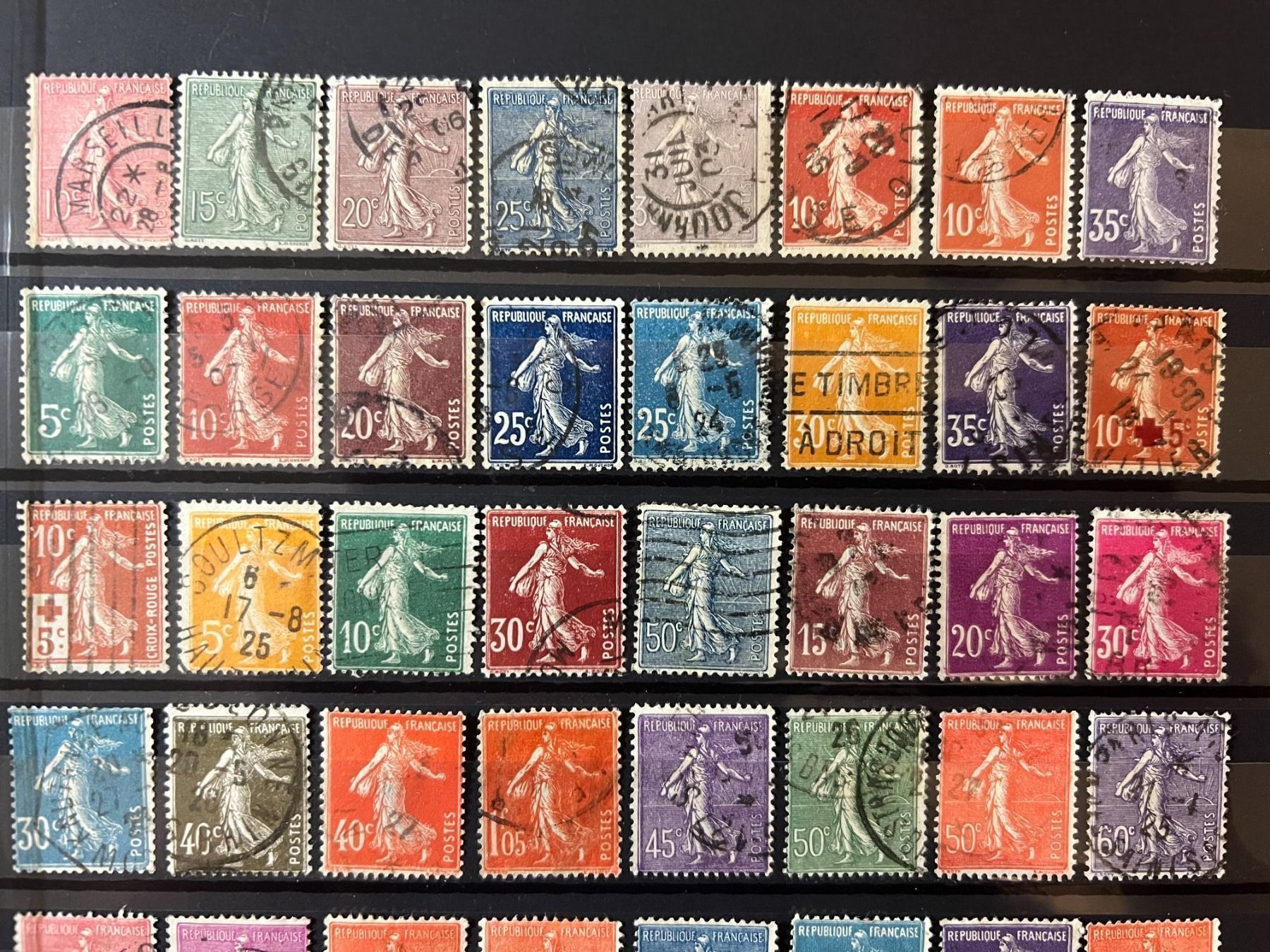Tutti i francobolli: Série 76 Semeuses Oblitérées 1903 - 1940 – Usato da Lausanne venduto da ffhoud 1