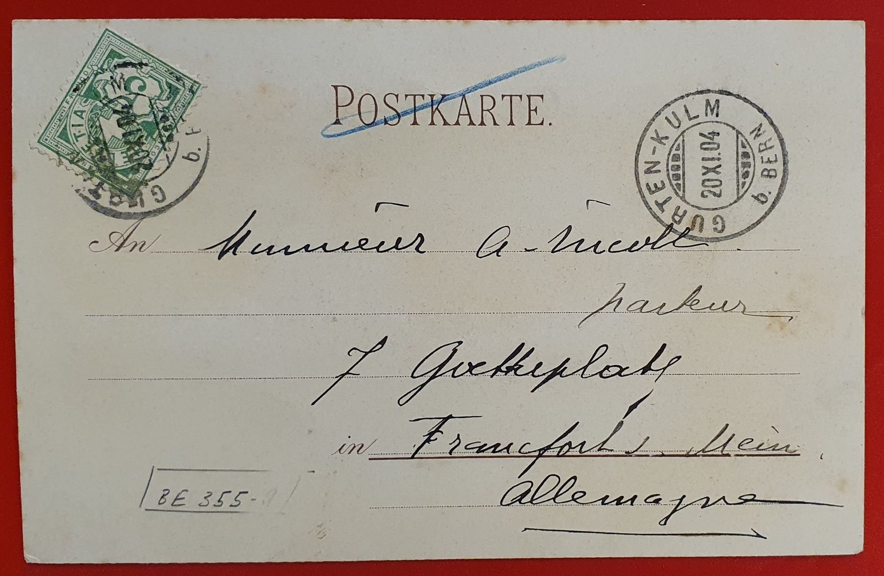 Cartoline postali: Gruss vom Gurten 1904 – Usato da Kreuzlingen venduto da Rschweiz1 1