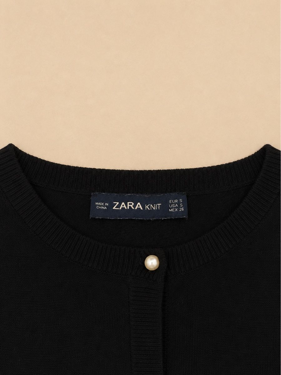 Zara Gilet & Giacche senza maniche: GILET NOIR À BOUTONS PERLES – Nuovo (secondo la descrizione) da Lausanne venduto da KeNaChic 3