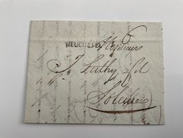 1825 Stabstempel Neuchatel, Brief mit Inhalt - Soleure