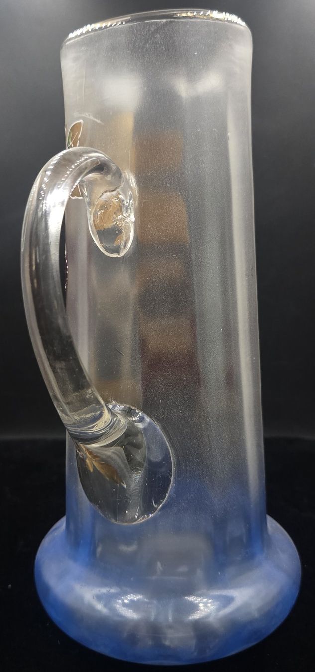 Caraffe: Antike, handbemalte Glaskanne im Jugendstil – Usato da Rorschacherberg venduto da snOOpydOg11 5