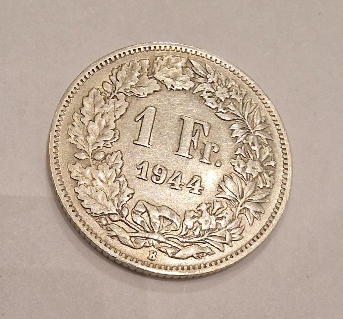 Tutti le monete: 1 Franken 1944 Schweiz Silber  – Usato da Arbon venduto da sar_l7ll 1