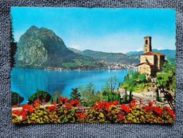 Lugano 1967 Ansichtskarte Postkarte gelaufen mit Marke