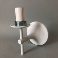 Temde Space Age Wandlampe 1960er von E.R. Nele