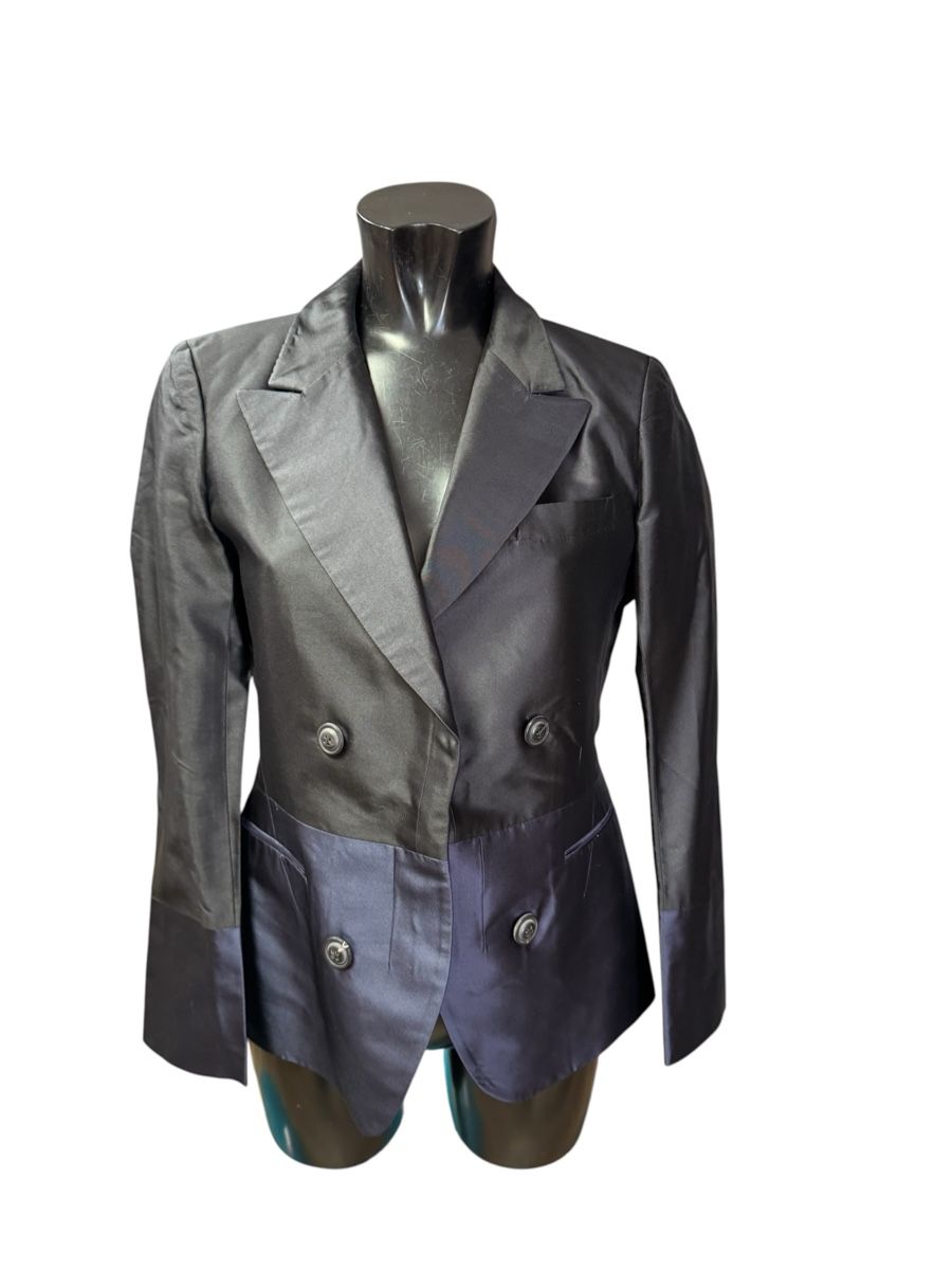 Jil Sander Giacche: Jil Sander Blazer Seide, Grösse 38 schwarz-blau – Usato da Zürich venduto da Finesse54