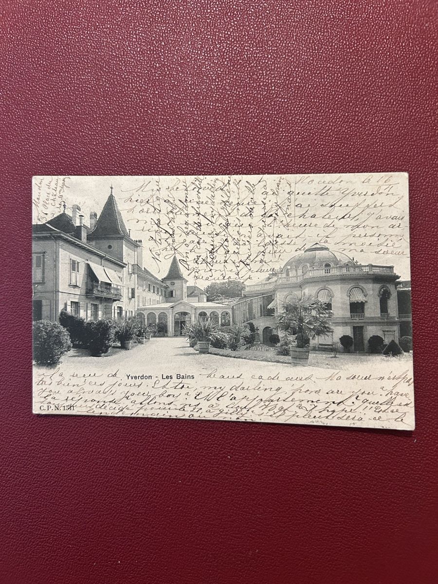 Ansichtskarten: Yverdon-Les Bains 1904 – Gebraucht aus Breganzona von Milesbo