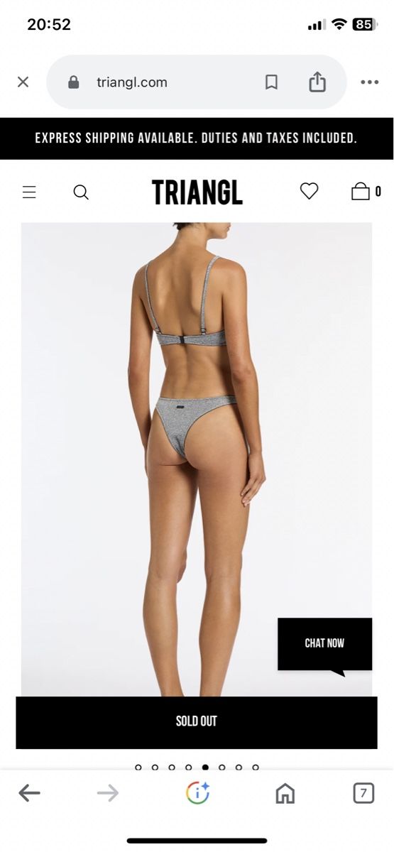 Badekleider & Bikinis: Bikini argenté lurex Triangl – Neu (gemäss Beschreibung) aus Clarens von ale_yc7t 1