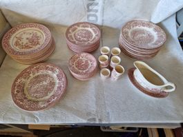 Englisches Porzellan Teller Set