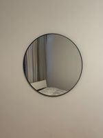 IKEA LINDBYN Spiegel, schwarz – Ø 100 cm Top Zustand