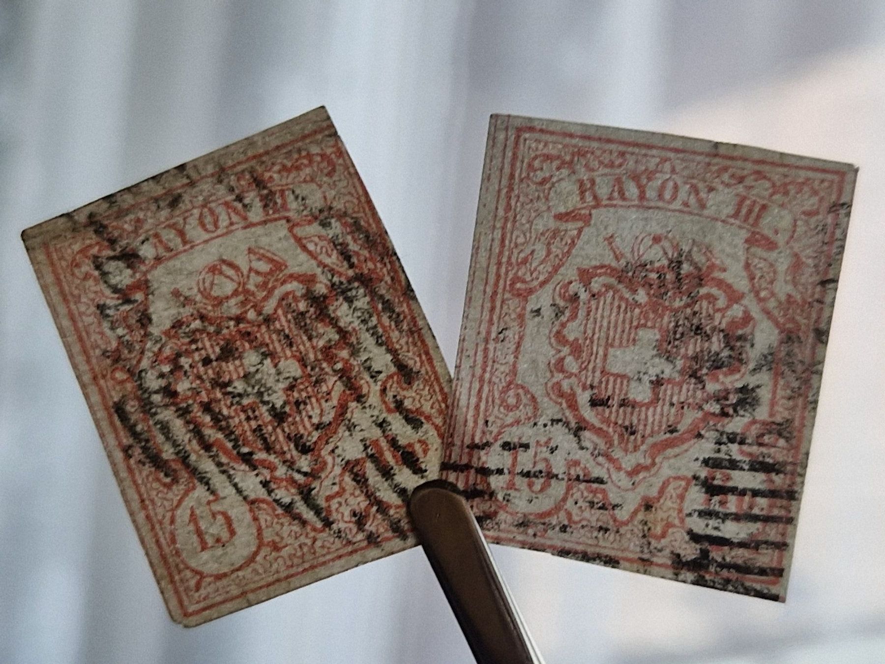 Tutti i francobolli: Rayon 20, 2 St., ab 1.- – Usato da Burgdorf venduto da Glossy01 8
