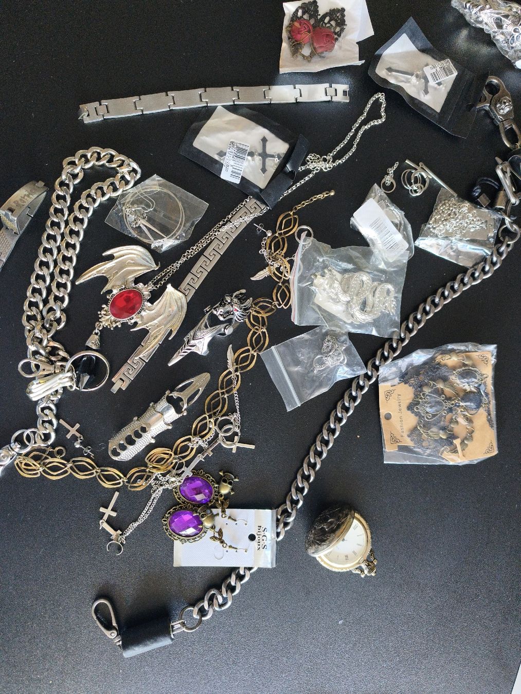 Sonstiger Schmuck: Modeschmuck gothik konvolut 16 – Gebraucht aus Kreuzlingen von dad_9x7b 4