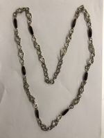 Collana argento con pietre dure vintage