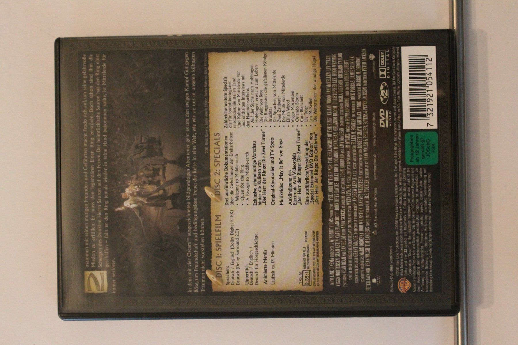 Tutti i DVDs: Der herr der Ringe - Die Gefährten – Usato da Grenchen venduto da Manuel.We 1