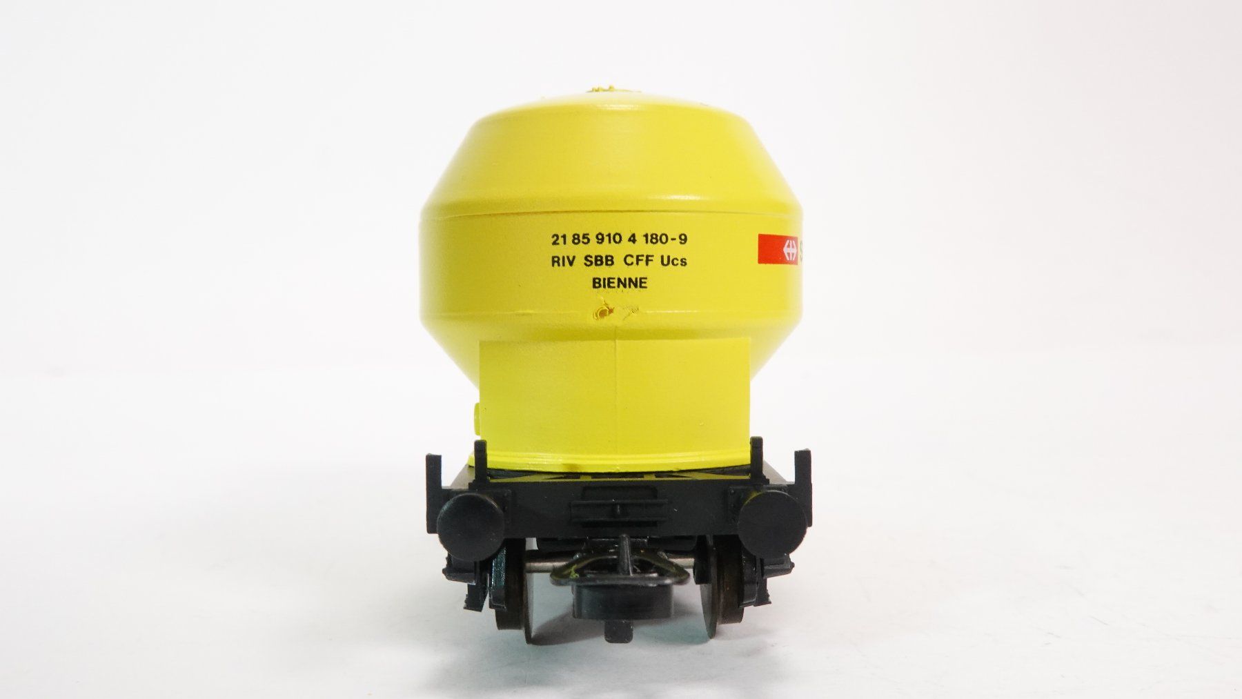Lima Modellini di ferrovie: e55 Lima SBB UCS Silowagen gelb – Usato da Thun venduto da evinka_gmbh 4