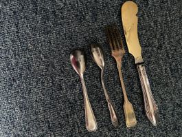 Argenterie vintage antique couverts lot de 3