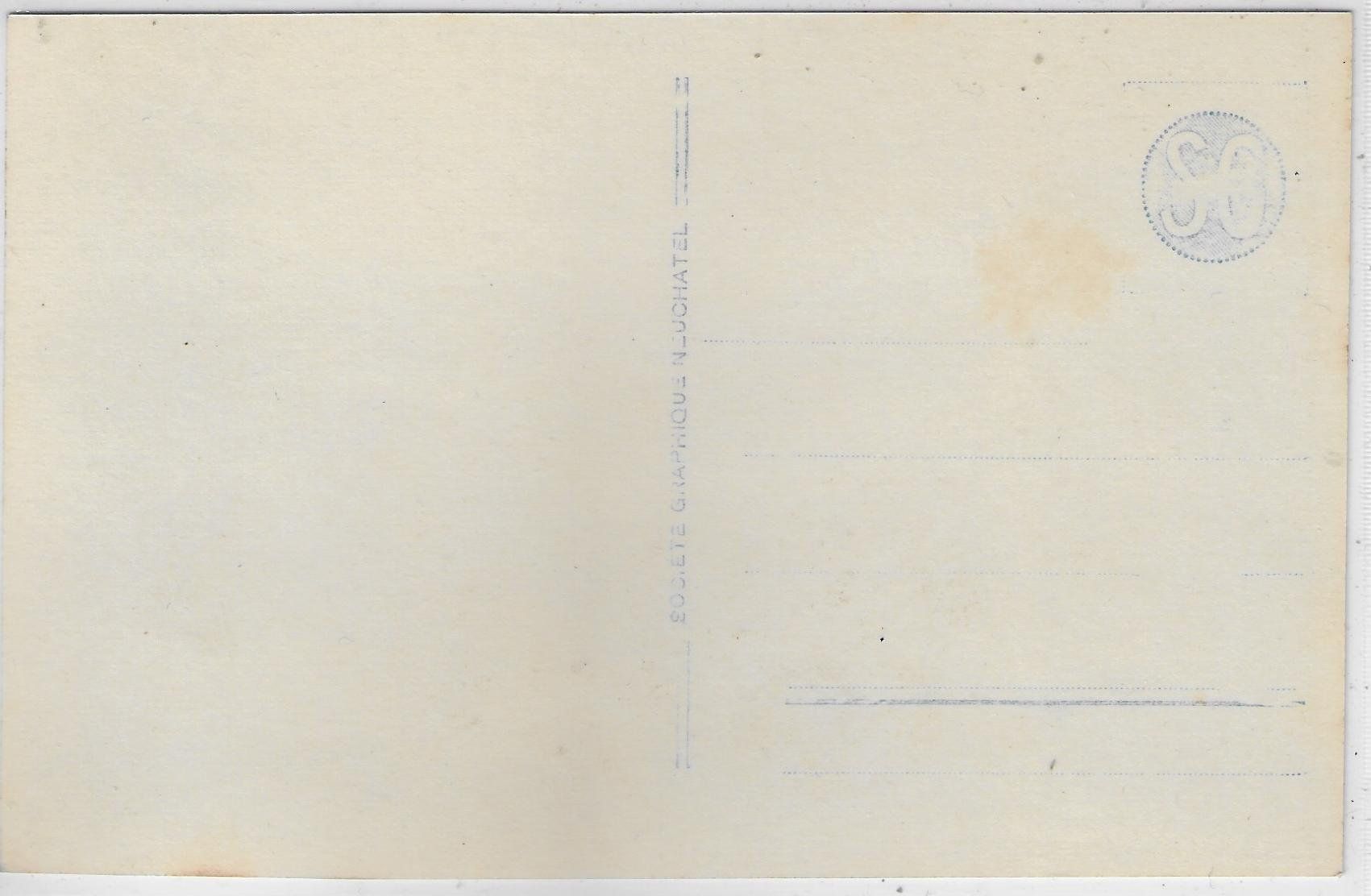 Cartoline postali: Chesieres - Vue generale – Usato da Ettingen venduto da Kartenplanet 1