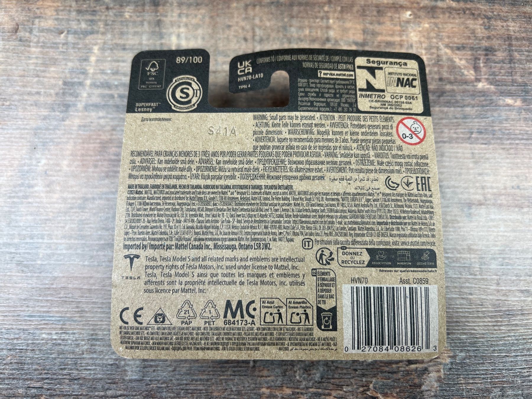 Matchbox Modellini d'auto: Matchbox Auto TESLA MODEL S 89/100 – Nuovo e nell'imballaggio originale da Hallau venduto da R.R.91 1